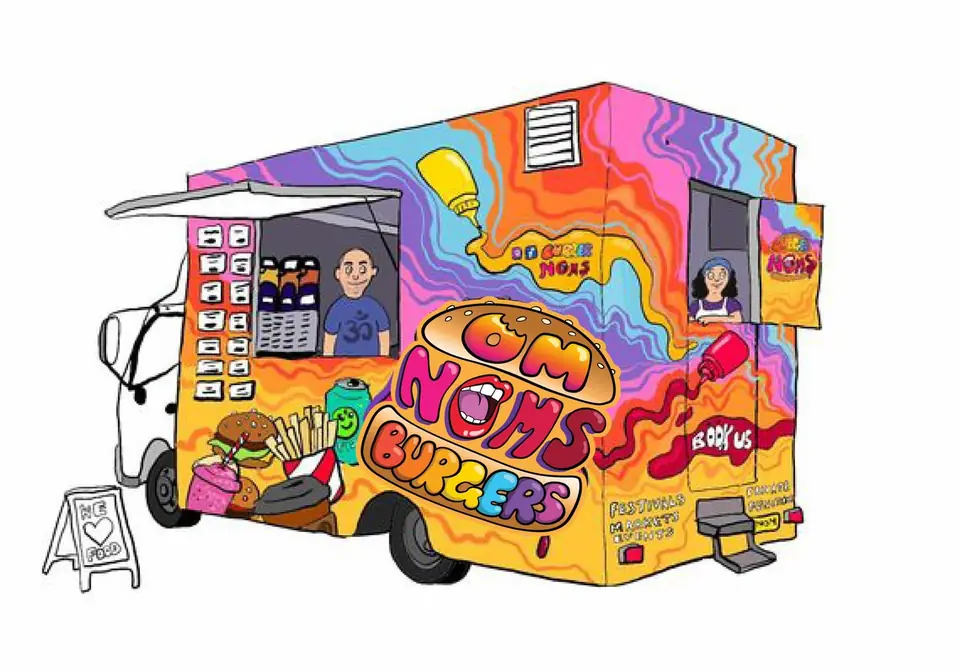 Om Noms Burgers food truck