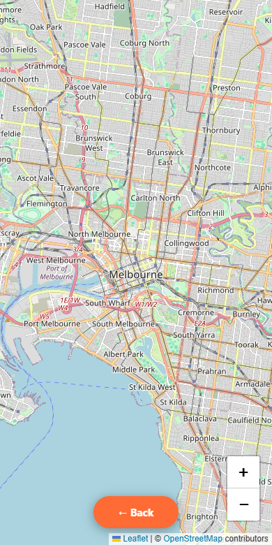 Explore the map: public app screenshot